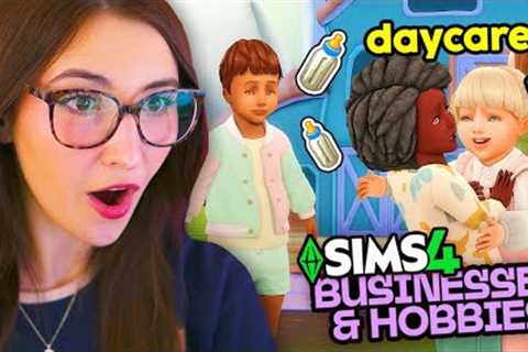 i made a DAYCARE using the sims 4 businesses &amp; hobbies