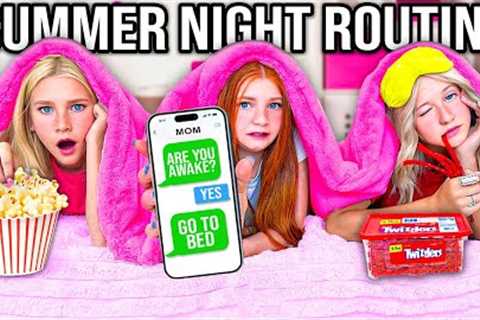 SUMMER NiGHTTiME ROUTINE WiTH 10 KiDS!! *OUT PAST MiDNiGHT!* 😳🤫