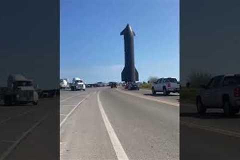 STARSHIP FLIGHT 8 TIME-LAPSE TRAVELER MB1 TO LAUNCH PAD A