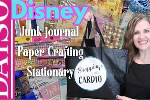 Disney DAISO Craft Haul | Paper Crafting Junk Journal Stationary Supplies