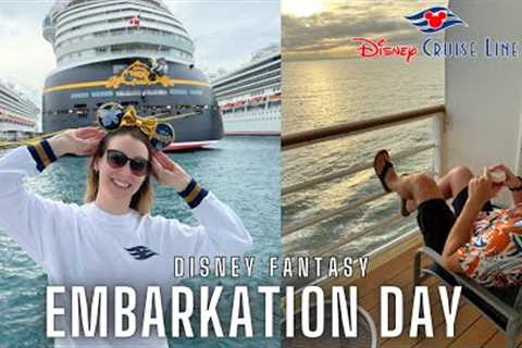 DISNEY FANTASY EMBARKATION DAY!! 🚢 🐘 3 Night Bahamas Cruise from Port Canaveral l Disney Cruise..