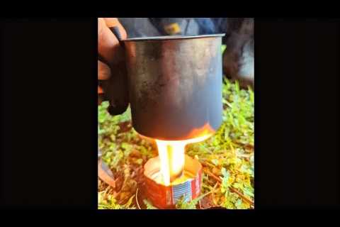 Survival Skills: Amazing DIY Burner on Sunflower Oil, Fry the Egg in the Wild. Bushcraft. Camping 2