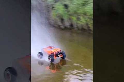 RC car drives on water