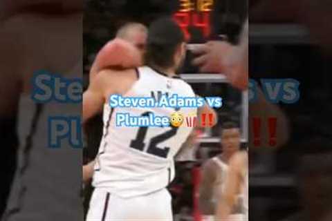 Mason Plumlee WILD FIGHT vs Steven Adams 😳😳🍿‼️ #shortsfeed #trending #shorts #foryou #fyp #fight