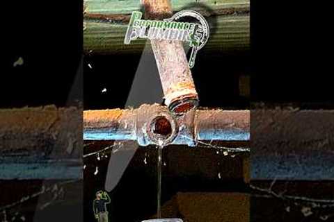 If You have Galvanized Water Pipes Consider Replacing #performance #plumbing #education #shorts