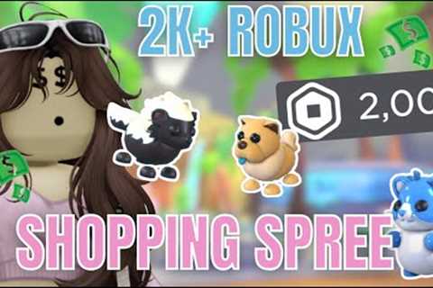 HUGE 2K+ Robux SHOPPING SPREE in Adopt Me!