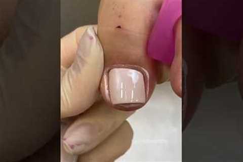 ASMR pedicure light tone