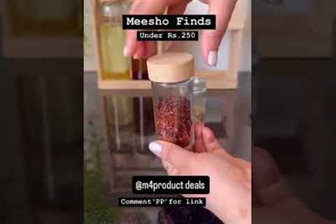 Meesho Finds Under ₹250 | Affordable Storage Jars with Rack