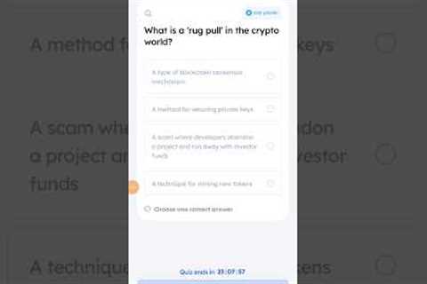 What is a 'rug pull' in the crypto world? #quiz #marinaprotocol #crypto