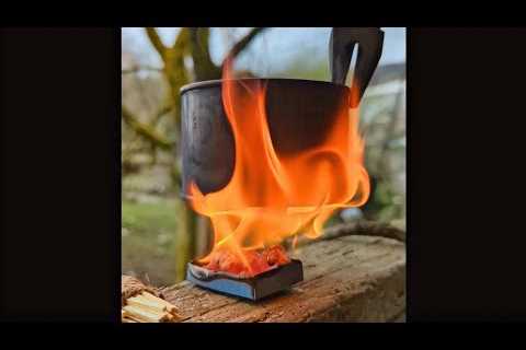Survival Skills: Amazing DIY Matches with Paraffin - Fire Lighter in the Wild. Bushcraft. Camping