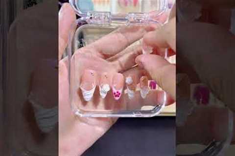 Press-On Nails 2024 | DIY Nail Art | easy nail art | French Manicure | ASMR