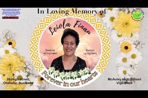 McAuley High School Vigil Mass Service In Loving Memory of Leiola Finau