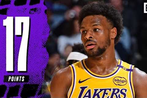 Bronny James Drops Career-High 17 Points in 30 Minutes vs. Bucks