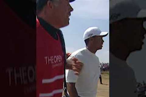 TIGER WOODS DIDN'T KNOW THIS WAS IN!! 😁 #golf