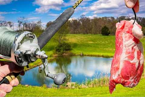 PORK STEAK for Bait = MONSTER Fish!!! (New PB x2!)