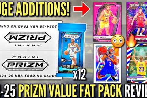 THE BEST PRIZM RETAIL (BIG ADDITIONS)! 😮🔥 2024-25 Panini Prizm Basketball Value Fat Pack Box..