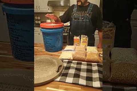 Preparing to Pack Survival Buckets #foodstorage #survival #foodsecurity #prepping #preparedness