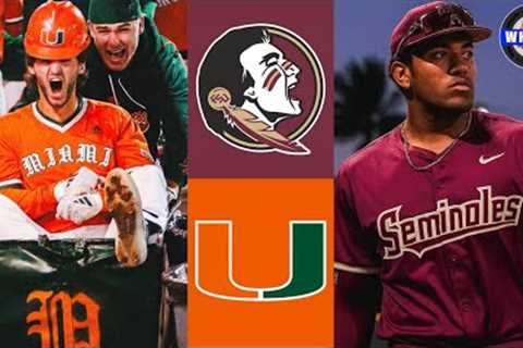 #5 Florida State vs Miami (G2) | 2025 College Baseball Highlights