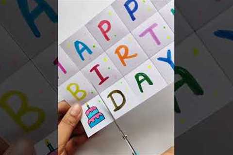 Cute Birthday Card | Special Birthday Card |  Birthday card | #youtubeshorts #shortsfeed #shorts