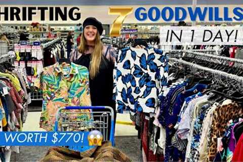 WHOA!!! GOODWILL Didn't Know What They Had!! $$$$ Epic Goodwill Thrift Haul! Thrift 7 GW's With Us!
