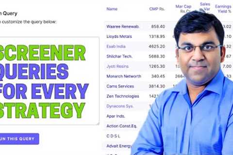 The BEST STOCK SCREENER QUERIES for Every Investment Strategy 🎯