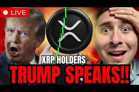 XRP TRUMP LIVE NOW!!🔴BREAKING CRYPTO NEWS