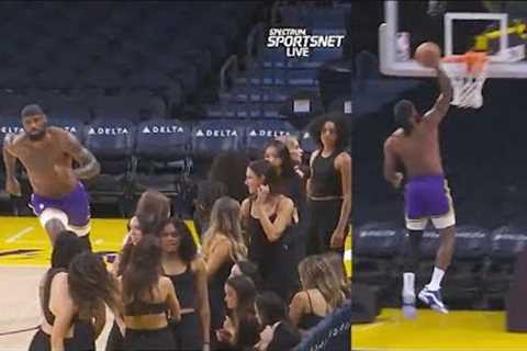 LeBron James Shows Out For Lakers Cheerleaders While Recovering From Injury!