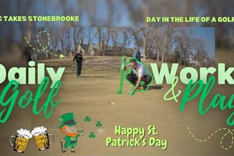 Caught on camera 📸 | Golfing &amp; icy out 🥶 St. Patrick’s Day vlog | Team best ball bets..