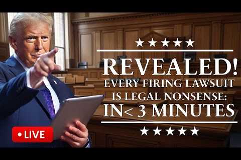 Why FIRING Lawsuits Against Trump are TRASH In 3 Minutes