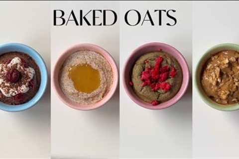 4 different ways baked oats | how to make baked oats