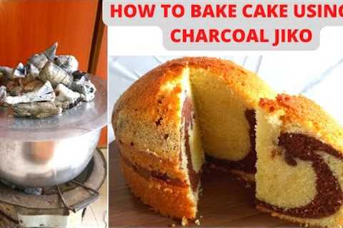 HOW TO BAKE A CAKE ON A CHARCOAL JIKO/HOW TO BAKE A CAKE AT HOME WITHOUT OVEN/