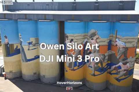 Stunning Aerial View of the Owen Silo Art | A Masterpiece by Artist Guido van Helten