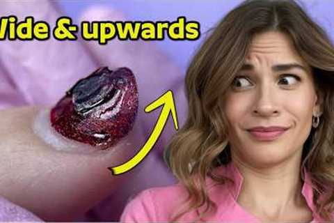 Nails Grow Upwards - How to Fix it!? Nail Transformation Tutorial