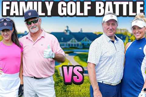Dads &amp; Daughters Golf Rematch | Losers Jump in the Pond!