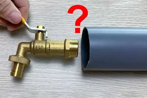 Why The PVC Water Valve Connection Trick Veteran Plumbers Don't Want You to Know | Super Easy