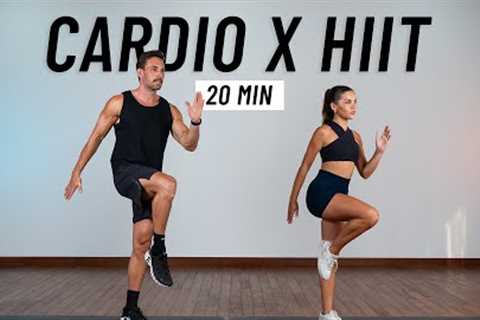 20 Min Fat Burning Cardio HIIT Workout at Home (No Equipment, No Repeats)