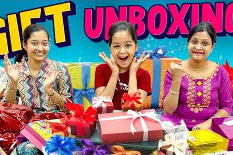 BIRTHDAY GIFTS UNBOXING🎁| Dhwani ke birthday gifts 🤩| Funny Gifts 😅 | Cute Sisters