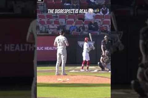 This bat flip 😳 #baseball ￼