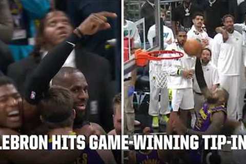 GAME WINNER‼️ LeBron's tip-in wins it AT THE BUZZER against the Pacers 🔥 | NBA on ESPN
