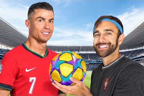 I Surprised Ronaldo with a Custom Football