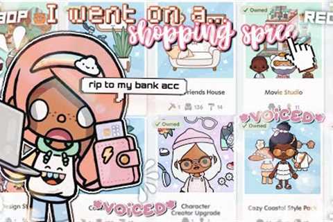 I WENT ON A *TOCA SHOPPING SPREE*😱💸💕| *VOICED 🔊* | *RIP BANK ACC 💔*| Toca Life World 🌍| Toca..