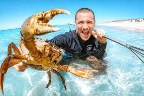 Catch And Cook With Hand Spear On Remote Island