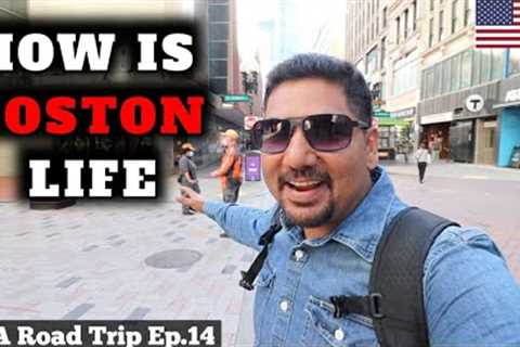 MY FIRST DAY IN BOSTON | BEST WAY TO TRAVEL IN BOSTON MASSACHUSETTS | USA Road Trip Ep.14