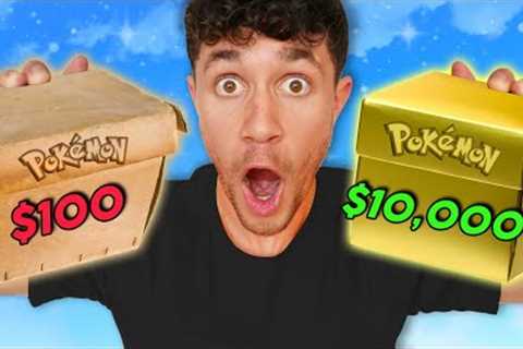 $100 vs $10,000 Pokémon Box!