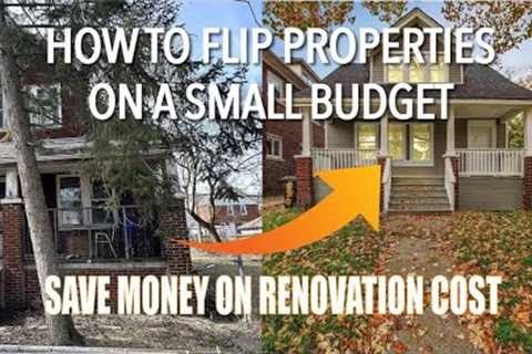 how to flip a house on a small budget