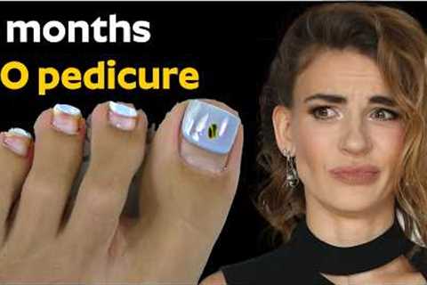 Dry Pedicure on Myself &amp; X-coat Tips by BTArtbox