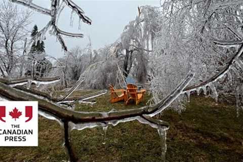 Hundreds of thousands without power after Ontario ice storm