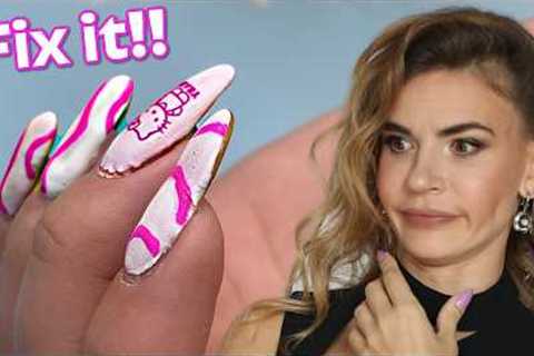 Salon Visit Gone Wrong 😫 Nail Transformation | Diamond Nails