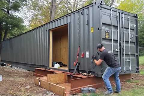 Man Builds Amazing DIY Container Workshop | Start to Finish by @BendheimBoards