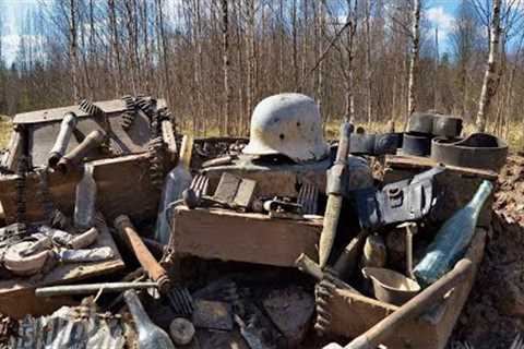 Incredible Relics Found in German Dugouts - Metal Detecting WWII Battlegrounds